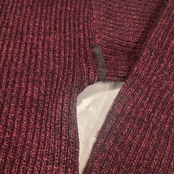 Gant Scotland Wool Sweater Mens Crewneck Pullover Burgundy Medium Oversized - Picture 9 of 15